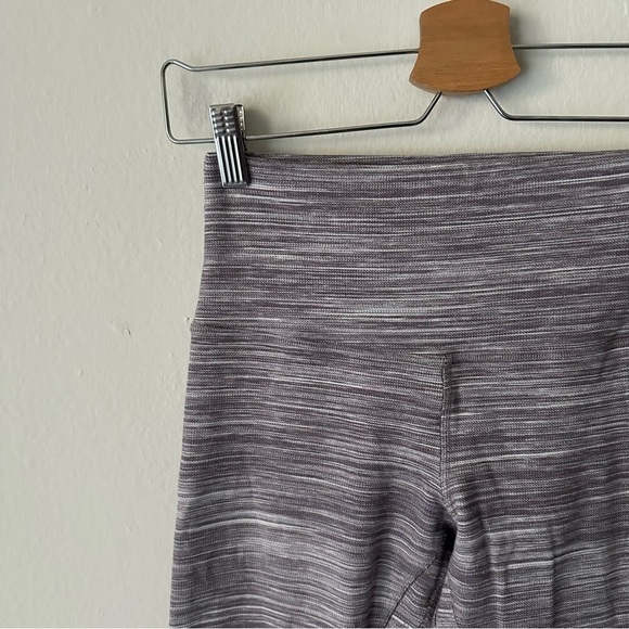 Lululemon Purple Space Dye Herringbone Align Crop 21" Athletic Leggings Size 6 - Picture 9 of 12